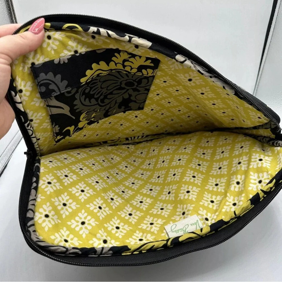 Vera Bradley Yellow Baroque Padded Quilted Laptop Tablet Sleeve Case - Picture 6 of 8